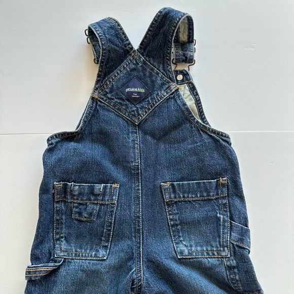 3/27$ Baby Blue Denim Overalls size 12 months - Picture 10 of 11